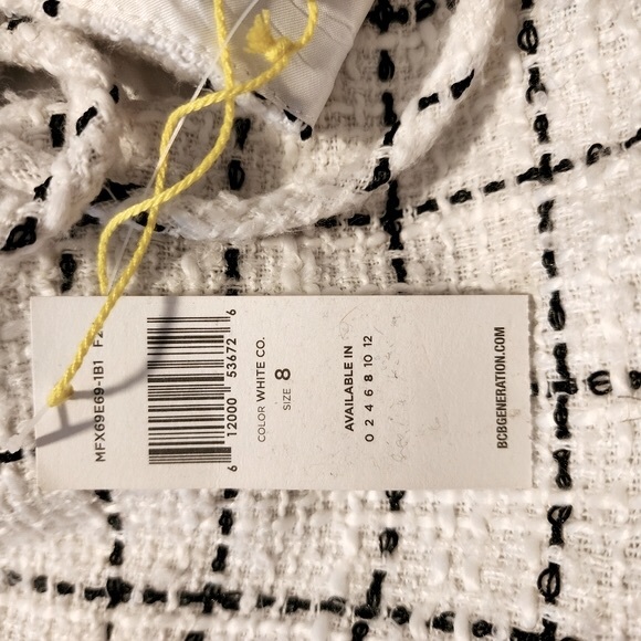 NWT BCBGeneration Plaid Skater Mini Dress Size 8 - Picture 9 of 10